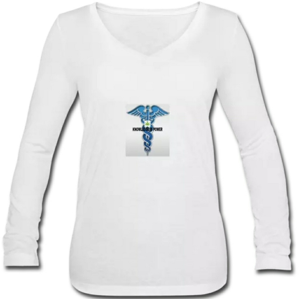 Womens long sleeve vneck flowy t-shirt